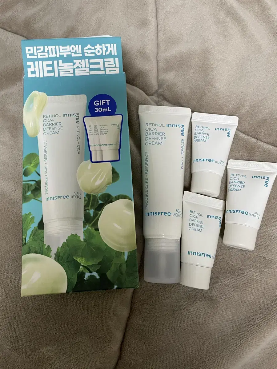 이니스프리 레티놀 시카 흔적 장벽 크림 세트 50ml+30ml